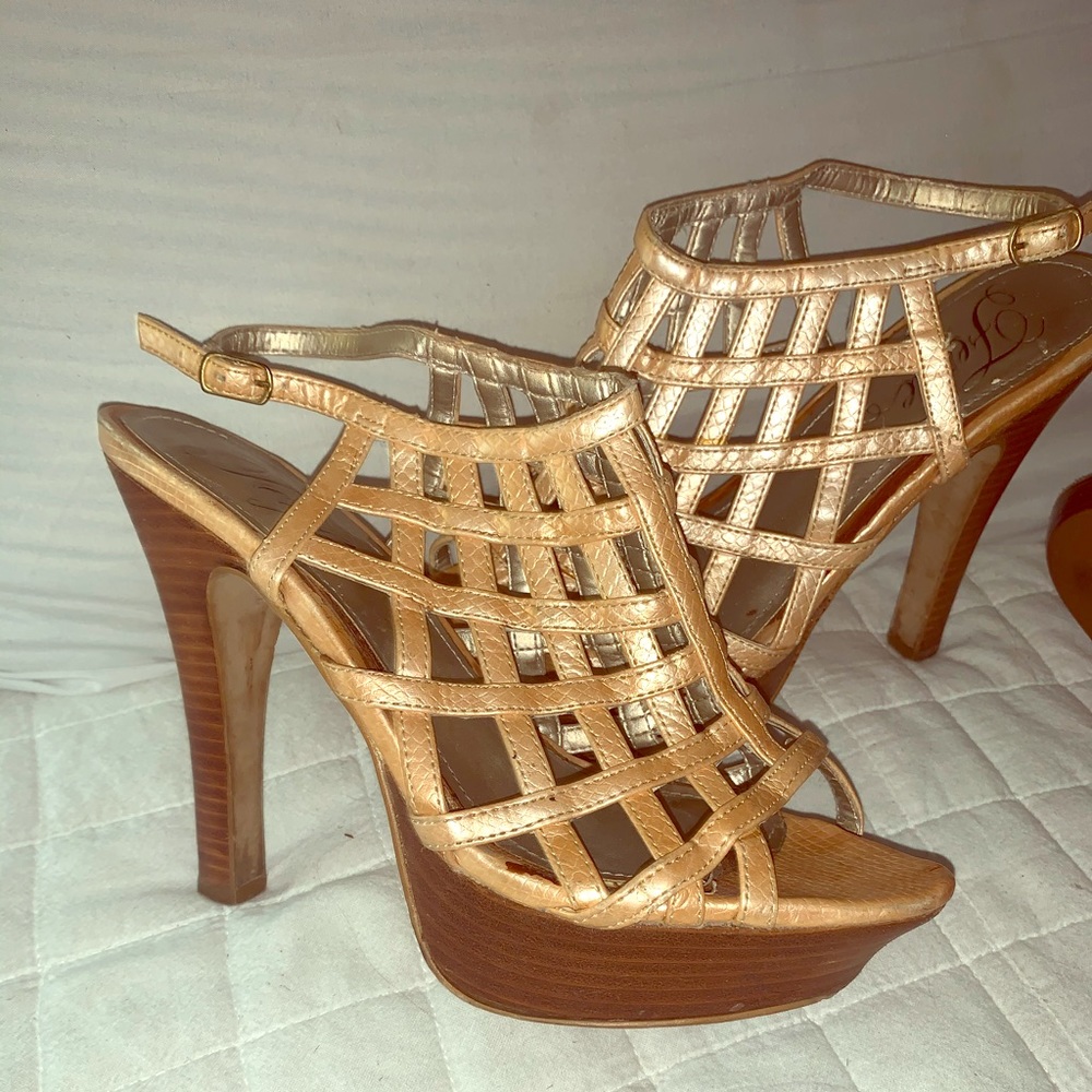 Fergie strappy heels